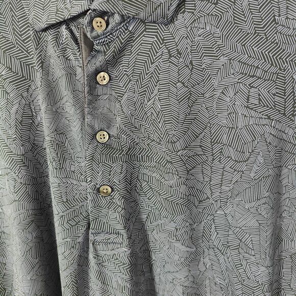 Greyson Polo Shirt Mens XL Blue Geometric Pattern Golf Performance Stretch - Picture 5 of 7